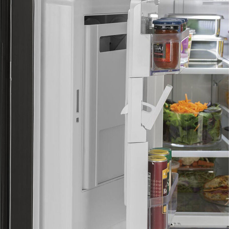 GE 36 in. 25.6 cu. ft. French Door Refrigerator with External Ice & Water Dispenser - Slate, Slate, hires
