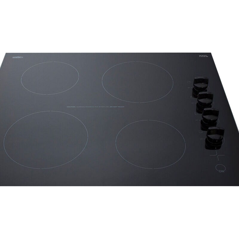 Summit 24 in. 4-Burner Electric Cooktop - Black, , hires