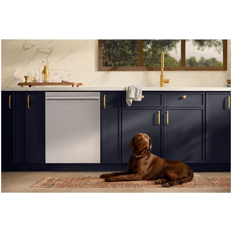 LG SIGNATURE 24 in. Top Control Flush-Mount Smart Dishwasher with 39 dBA Sound Level, 3rd-Rack & Dynamic Heat Dry with AOD - PrintProof Stainless Steel, , hires