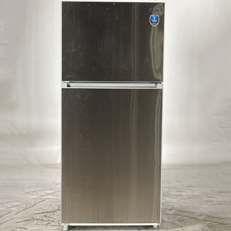 Midea 30 in. 18.1 cu. ft. Garage-Ready Top Freezer Refrigerator - Stainless Steel (Open Box Good Condition), , hires