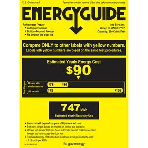 Sub-Zero 48 in. 28.9 cu. ft. Built-In Smart Counter Depth French Door Refrigerator with Internal Water Dispenser - Custom Panel Ready, , hires