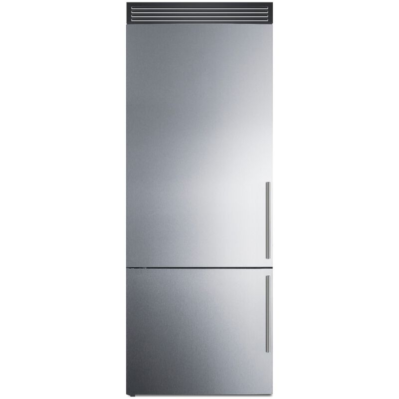 Summit 28 in. 14.6 cu. ft. Counter Depth Bottom Freezer Refrigerator - Stainless Steel, , hires