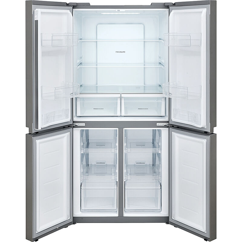 Frigidaire 33 in. 17.4 cu. ft. Counter Depth 4-Door French Door Refrigerator - Brushed Steel, , hires