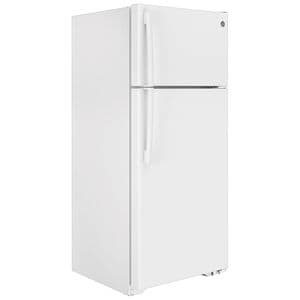 GE 28 in. 17.5 cu. ft. Top Freezer Refrigerator - White, White, hires