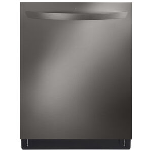 LG 24 in. Smart Built-In Dishwasher with Top Control, 46 dBA Sound Level, 15 Place Settingts & 9 Wash Cycles & Sanitize Cycle - PrintProof Black Stainless Steel, , hires