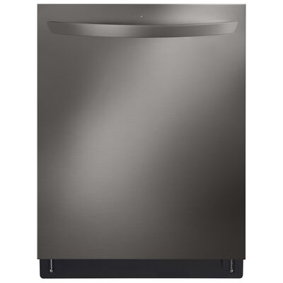 LG 24 in. Smart Built-In Dishwasher with Top Control, 46 dBA Sound Level, 15 Place Settingts & 9 Wash Cycles & Sanitize Cycle - PrintProof Black Stainless Steel | LDTH5554D