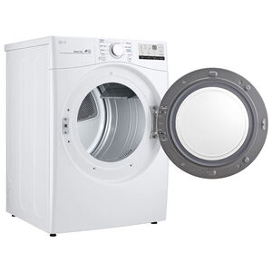 LG 27 in. 7.4 cu. ft. Stackable Electric Dryer with Sensor Dry Technology - White, , hires