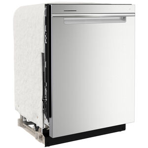 Whirlpool 24 in. Top Control Dishwasher with 47 dBa Sound Level, 3rd-Rack & Pocket - Fingerprint Resistant Stainless, , hires