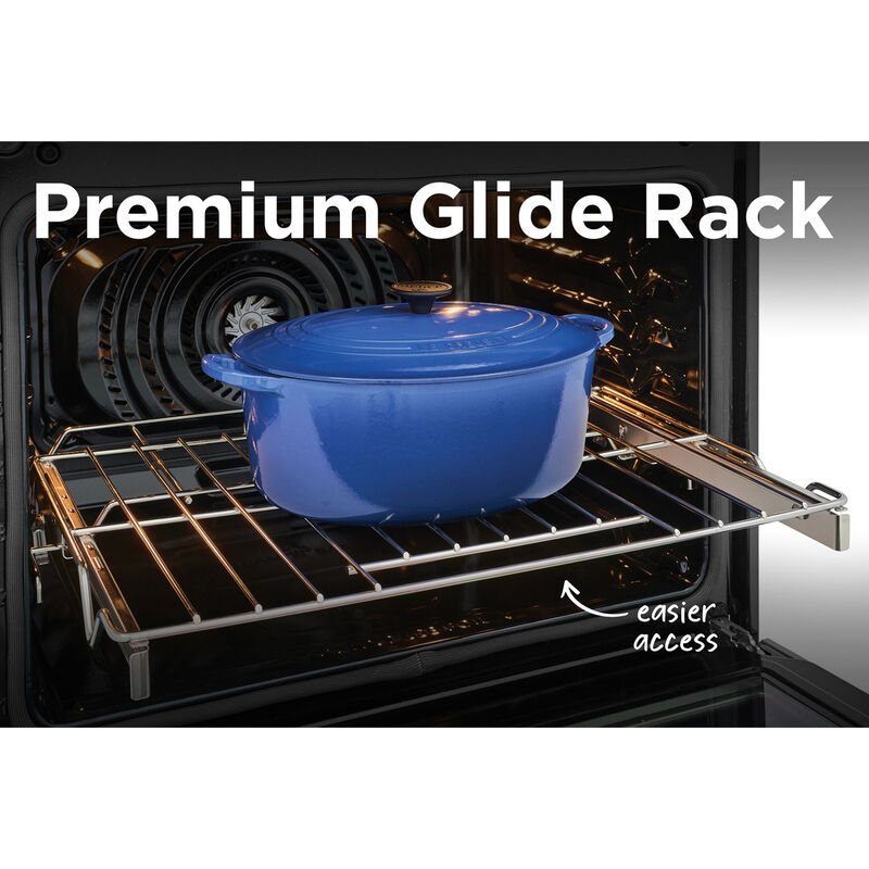 Frigidaire Professional 30 in. 6.2 cu. ft. Air Fry True European Convection Steam Electric Range with Smoothtop Burners - Stainless Steel, , hires