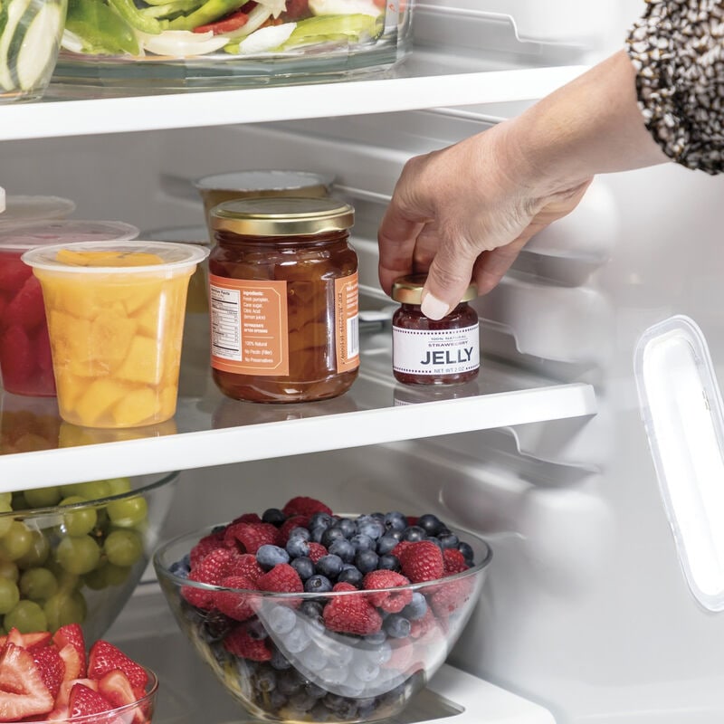 GE 36 in. 25.1 cu. ft. Side by Side Refrigerator with Ice & Water Dispenser - Fingerprint Resistant Stainless, Fingerprint Resistant Stainless, hires