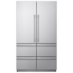 SKS 48 in. 26.0 cu. ft. Built-In Smart Counter Depth 6-Door French Door Refrigerator with Internal Water Dispenser - Stainless Steel, , hires