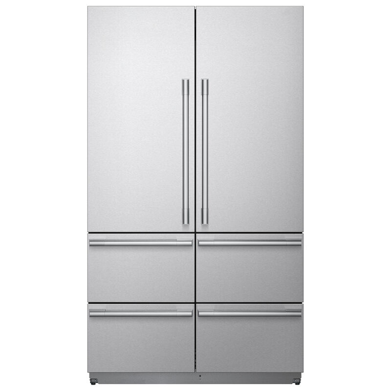 SKS 48 in. 26.0 cu. ft. Built-In Smart Counter Depth 6-Door French Door Refrigerator with Internal Water Dispenser - Stainless Steel, , hires