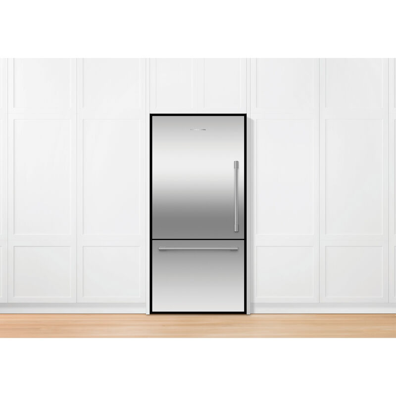 Fisher & Paykel Series 7 32 in. 17.1 cu. ft. Counter Depth Bottom Freezer Refrigerator - Stainless Steel, , hires