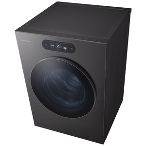 LG Signature 29 in. 9.0 cu. ft. Smart Stackable Electric Dryer with Built-In Intelligence, TurboSteam, AI Sensor Dry & Sanitize Cycle - Brushed Black Steel, , hires