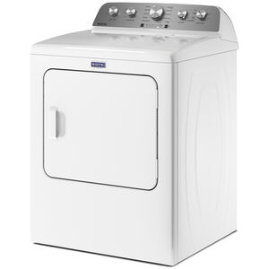 Maytag 29 in. 7.0 cu. ft. Front Load Gas Dryer with 10 Dryer Programs, 4 Dry Options & Wrinkle Care - White, White, hires