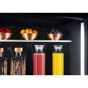 JennAir Noir Series 24 in. 5.0 cu. ft. Built-In Beverage Center with Fixed Shelves & Digital Control - Black, , hires