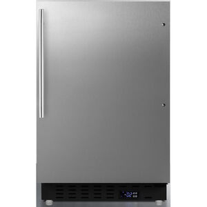 Summit 20" 2.7 Cu. Ft. Built-In Upright Compact Freezer with Adjustable Shelves & Digital Control - Stainless Steel, , hires