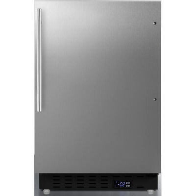 Summit 20" 2.7 Cu. Ft. Built-In Upright Compact Freezer with Adjustable Shelves & Digital Control - Stainless Steel | ALFZ37BCSSHV