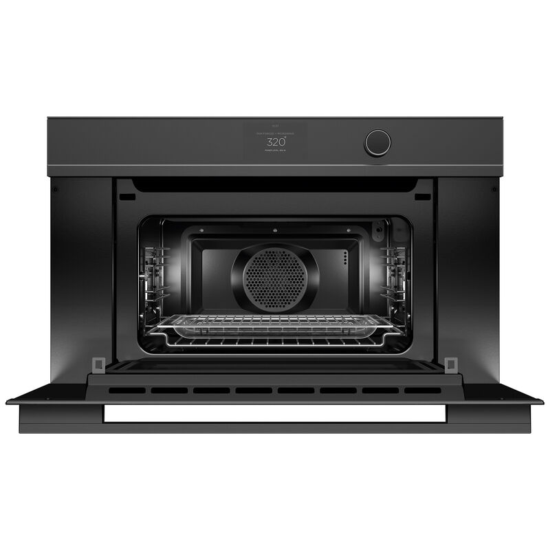 Fisher & Paykel Series 9 30 in. 1.7 cu. ft. Smart Speed Electric Single Wall Oven with True European Convection & Sensor Cooking - Black Glass, , hires