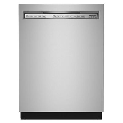 KitchenAid 24 in. Built-In Dishwasher with Front Control, 39 dBA Sound Level, 13 Place Settings, 5 Wash Cycles & Sanitize Cycle - Stainless Steel with PrintShield Finish | KDFE204KPS
