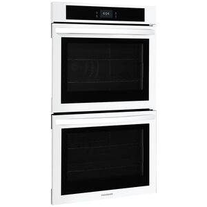 Frigidaire 30" 10.6 Cu. Ft. Electric Double Wall Oven with Standard Convection & Self Clean - White, White, hires