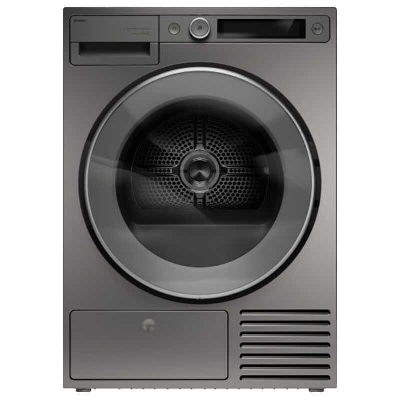 Asko 5-Series 24 in. 5.2 cu. ft. Smart Stackable Ventless Electric Dryer with Heat Pump & Sensor Dry - Titanium, Titanium, hires