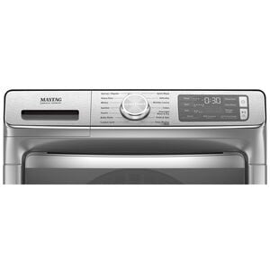 Maytag 27 in. 5.0 cu. ft. Smart Stackable Front Load Washer with Extra Power, 24-Hr Fresh Hold Option, Sanitize & Steam Wash Cycle - Metallic Slate, Metallic Slate, hires