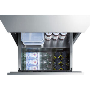 Summit 24 in. 4.8 cu. ft. Outdoor Refrigerator Drawer - Custom Panel Ready, , hires