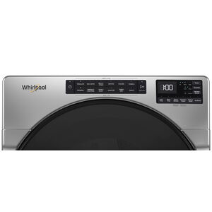 Whirlpool 27 in. 7.4 cu. ft. Front Loading Gas Dryer with 37 Dryer Programs, 7 Dry Options, Sanitize Cycle, Wrinkle Care & Sensor Dry - Chrome Shadow, Chrome Shadow, hires