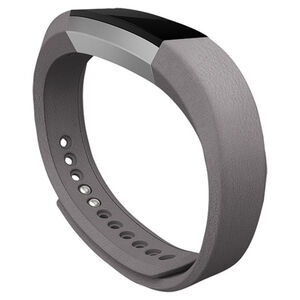 Fitbit Alta Leather Accessory Band (Small)- Graphite, , hires