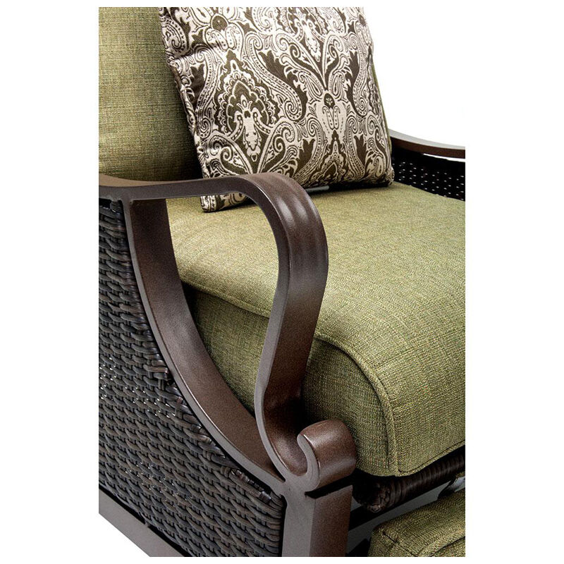 Hanover Ventura Patio Furniture Luxury Recliner - Meadow Green, , hires