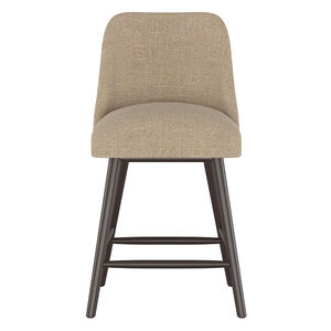 Skyline Furniture Modern Mid Century Counter Stool in Linen Fabric - Sandstone, , hires