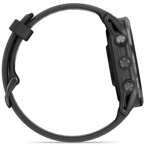 Garmin Forerunner 970 Carbon Gray DLC Titanium with Black Case and Black/Translucent Whitestone Band, , hires