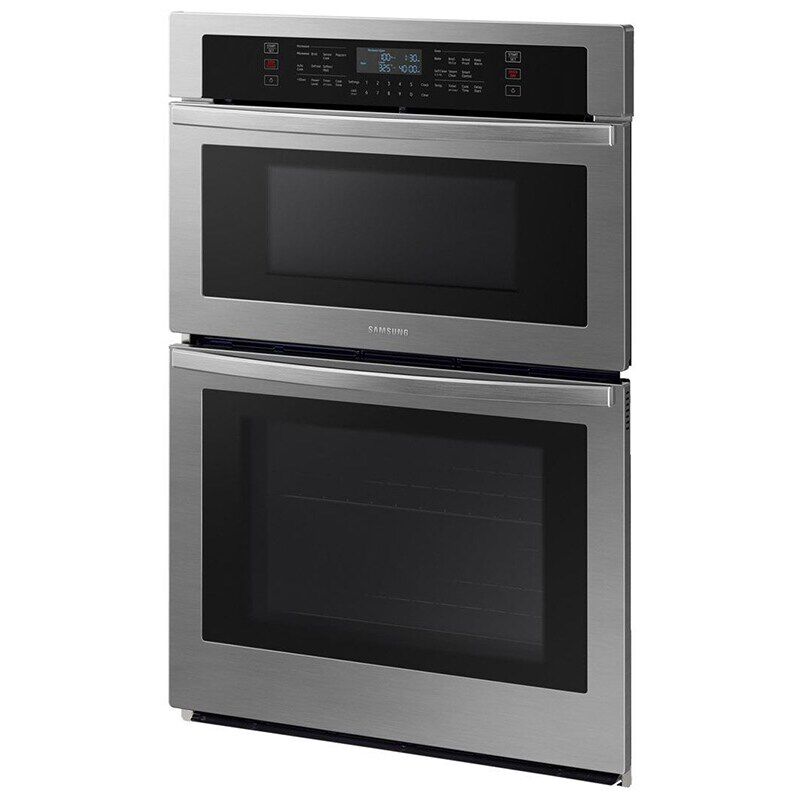 Samsung 30 in. 7 cu. ft. Smart Electric Microwave/Wall Oven Combo with Sensor Cooking - Stainless Steel, Stainless Steel, hires