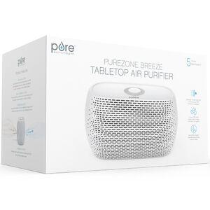 Pure Enrichment HEPA Air Purifier with 2 Stages of Filtration, 3 Fan Settings - White, , hires
