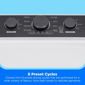 Midea 27 in. 7.0 cu. ft. Electric Dryer with Sensor Dry - White, White, hires