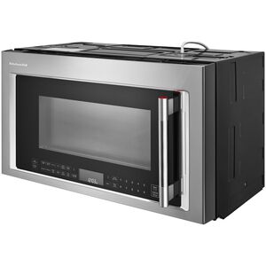 KitchenAid 30 in. 1.9 cu. ft. 1200W Over-the-Range Microwave with 400 CFM, Convection & Sensor Cooking - Stainless Steel, , hires