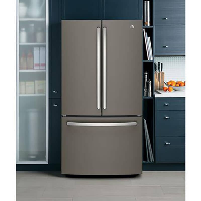 GE 36 in. 27 cu. ft. French Door Refrigerator with Internal Water Dispenser - Fingerprint Resistant Slate, Slate, hires
