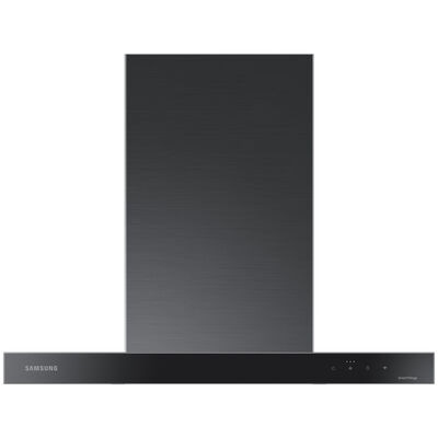 Samsung 30 in. Chimney Style Smart Range Hood with 4 Speed Settings, 630 CFM & 1 LED Light - Clean Deep Charcoal | NK30CB600W33