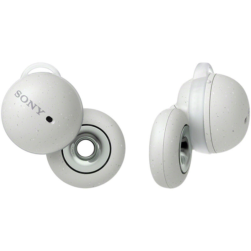 Sony LinkBuds Truly Wireless Earbuds (Smoke White), White, hires