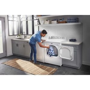 Maytag 28 in. 4.5 cu. ft. Top Load Washer with Agitator & Extra Power Button - White, , hires