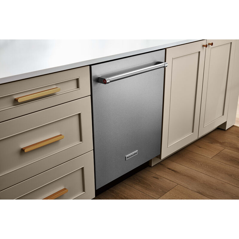 KitchenAid 24 in. Top Control Dishwasher with 39 dBa Sound Level & 3rd-Rack - Stainless Steel with PrintShield Finish, Stainless Steel with PrintShield Finish, hires