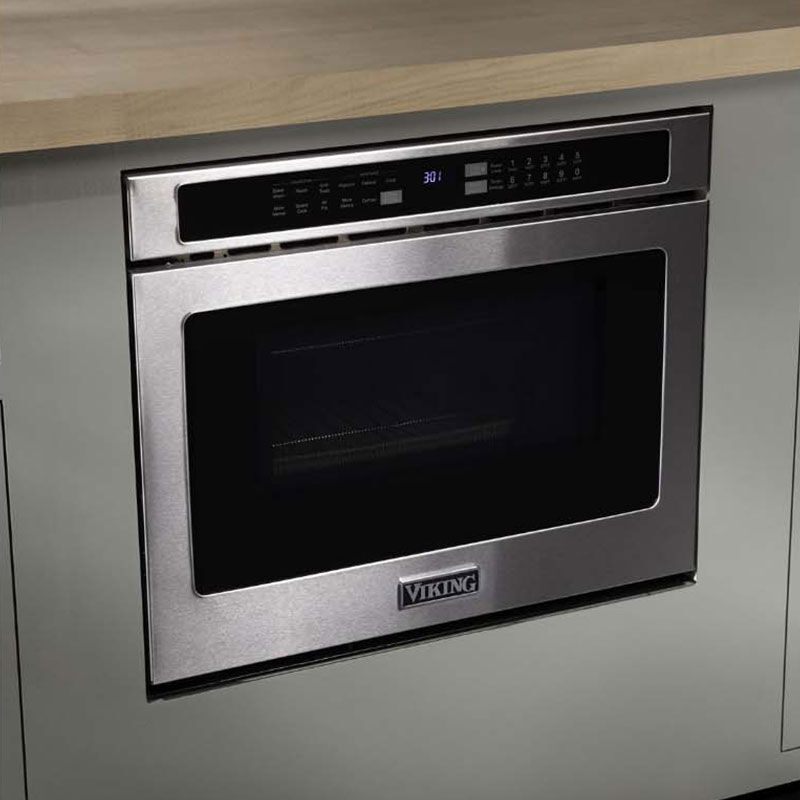 Viking 5 Series 24 in. 1.4 cu. ft. Microwave Drawer with 11 Power Levels & Sensor Cooking Controls - Stainless Steel, , hires