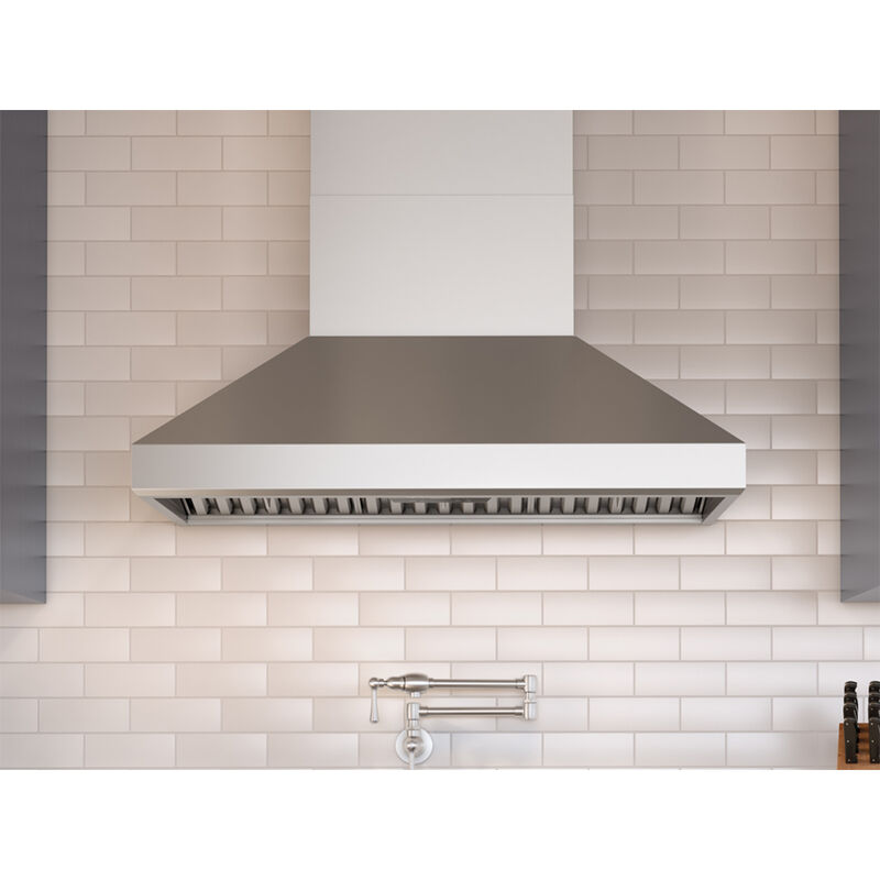 Zephyr Titan Series 42 in. Ducted Chimney Style Range Hood with 750 CFM, 6 Fan Speeds & 2 LED Lights - Stainless Steel, , hires