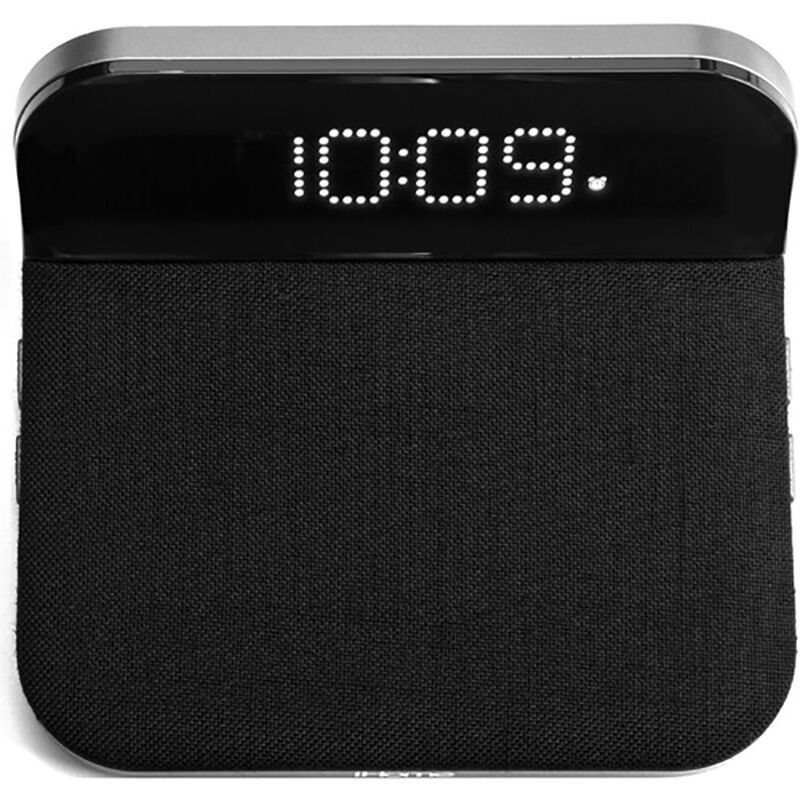 iHome Compact Alarm Clock with Qi Wireless and USB Charging, , hires