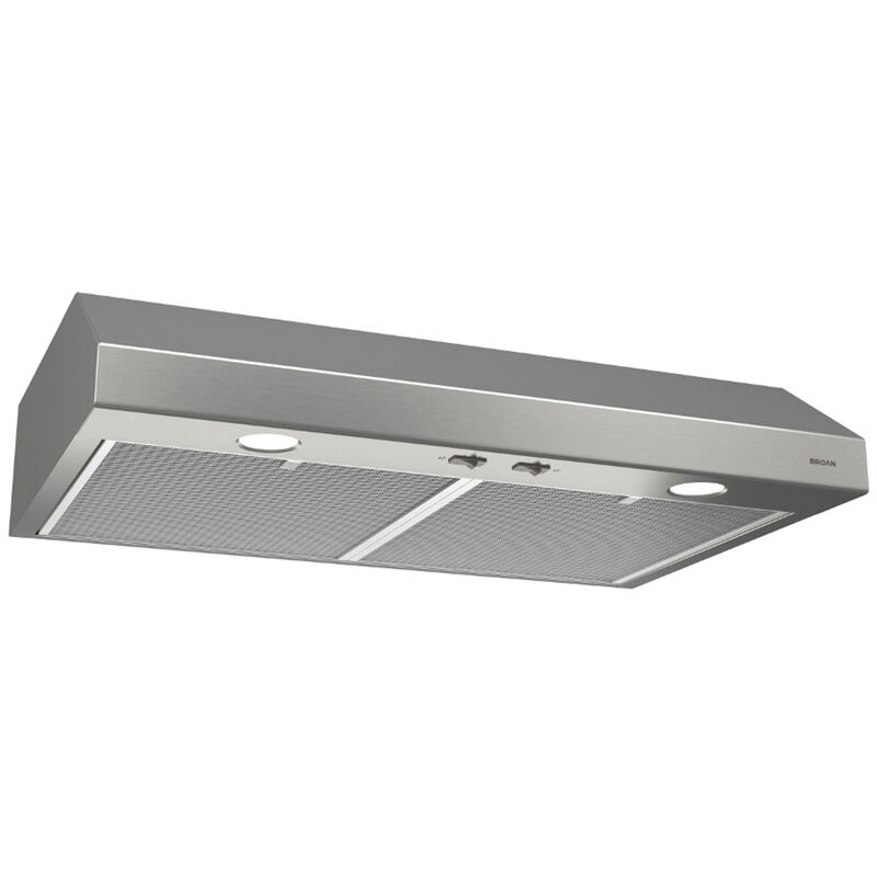 Broan Glacier BCSD1 Series 42 in. Standard Style Range Hood with 2 Speed Settings, 300 CFM, Convertible Venting & 2 Halogen Lights - Stainless Steel, , hires