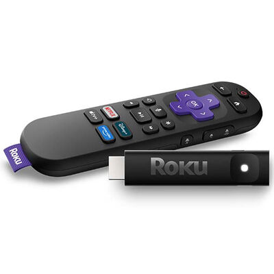 Roku - Streaming Stick Plus - HD, 4K & HDR Streaming Device for TV with Voice Remote - Black | 3830R