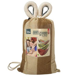 Bliss XL Double Hammock in a Bag | 50% Wider | Carrying Bag Included | 350lbs Capacity | Colors May Vary, , hires