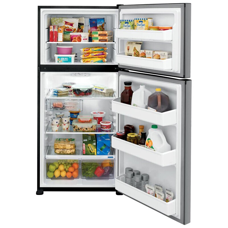 Frigidaire 30 in. 18.3 cu. ft. Energy Star Garage-Ready Top Freezer Refrigerator - Stainless Steel, Stainless Steel, hires