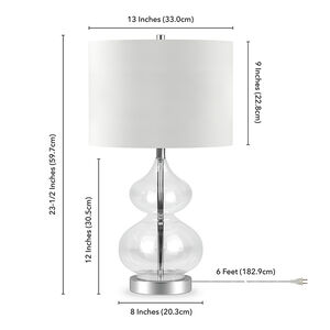 Hudson & Canal Katrin Table Lamp In Clear Glass, , hires